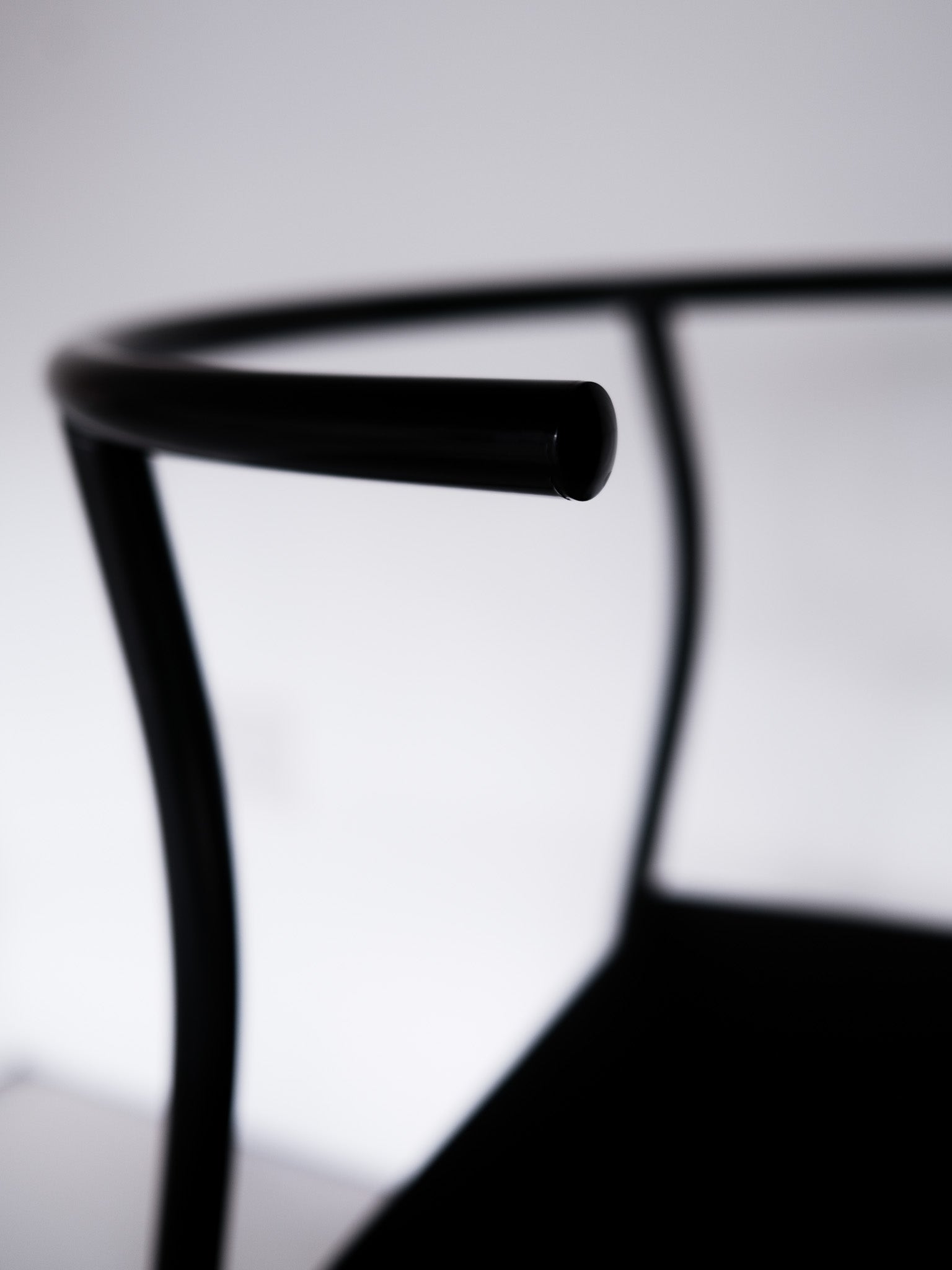 Dr. Glob Chair backrest detail, dyed-through polypropylene, vintage condition